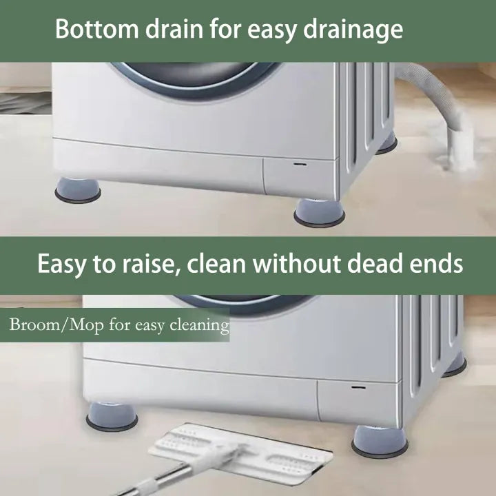 Pack of 4 Anti-Vibration Washing Machine Feet Pads – Universal Shock Absorbers