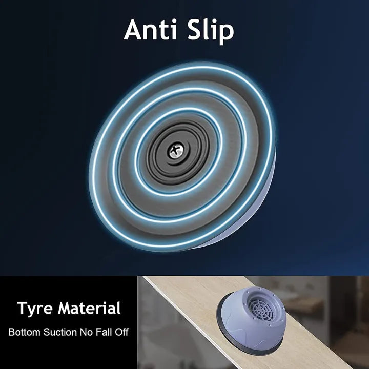 Pack of 4 Anti-Vibration Washing Machine Feet Pads – Universal Shock Absorbers