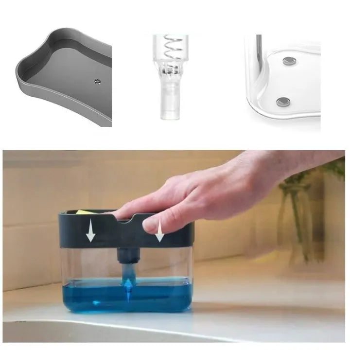 2-in-1 Liquid Pump Dispenser – Kitchen/Bathroom Use (Pack of 1)
